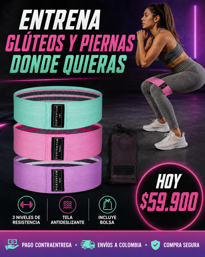 Bandas de Resistencia de Tela – Set x3