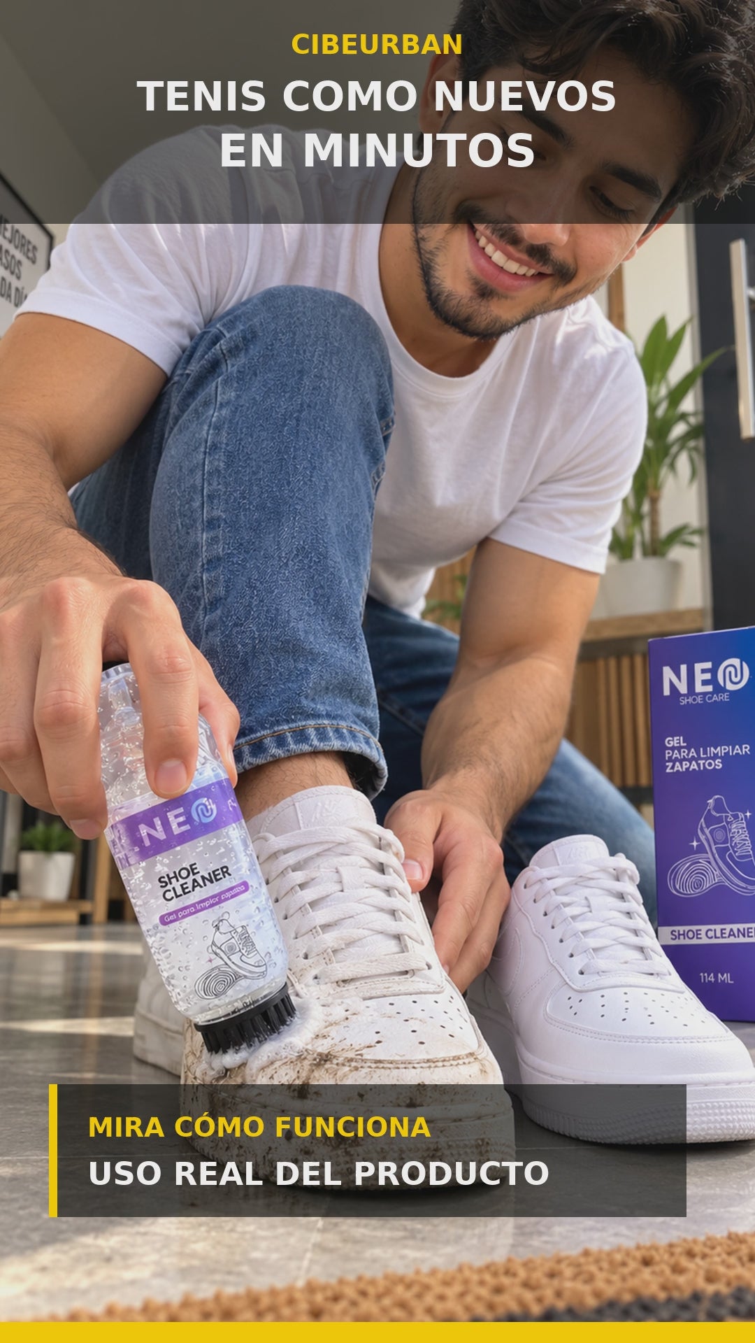 Video dinámico CIBEURBAN – Gel Limpiador de Zapatos NEO 114 ml